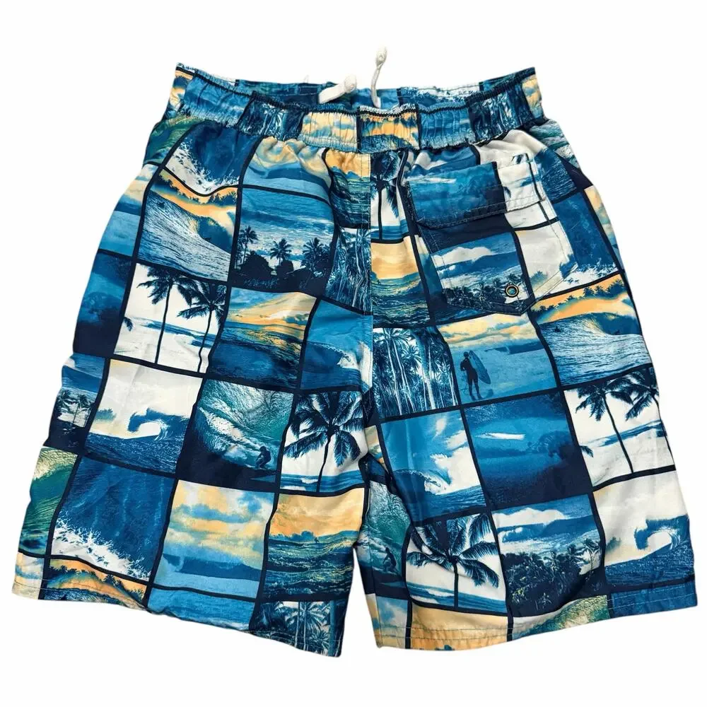 Lot of 3 Boys Bathing Suits Hurley Cat & Jack Body Glove Sz M